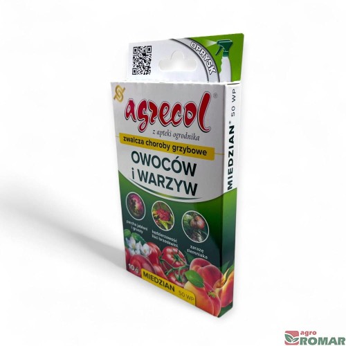 Miedzian 50 WP Agrecol 10 g bok