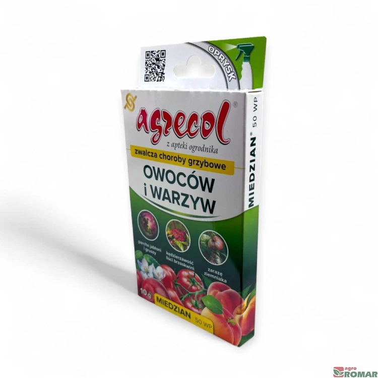 Miedzian 50 WP Agrecol 10 g bok