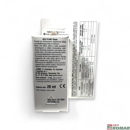 Help Plant Żelazo (Fe) Sumin 20 ml etykieta