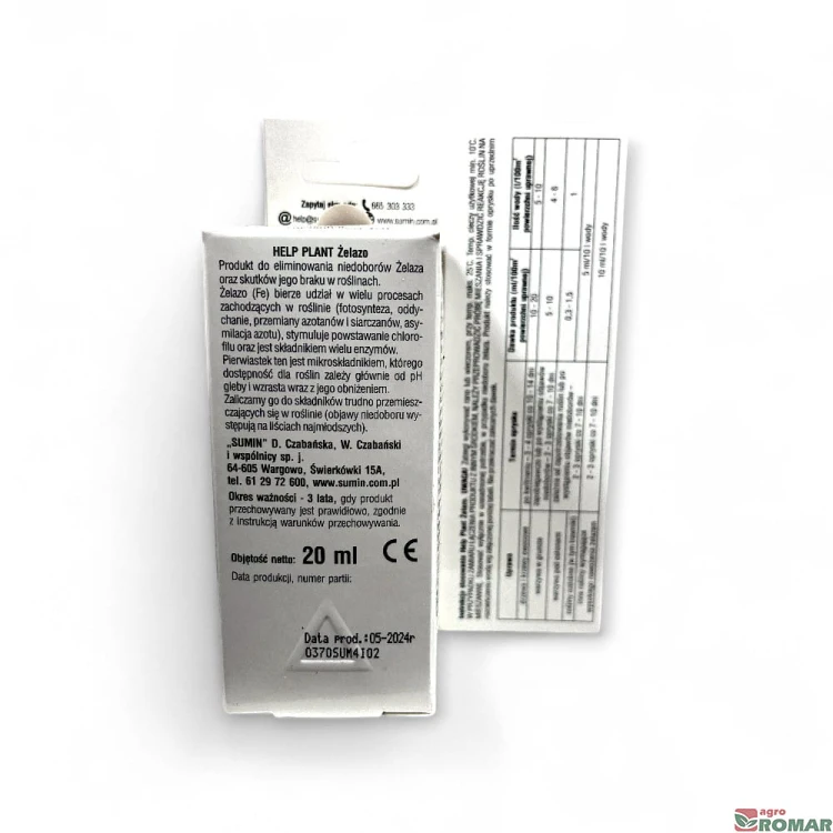 Help Plant Żelazo (Fe) Sumin 20 ml etykieta