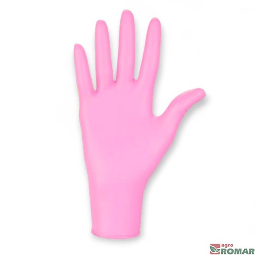 Rękawice nitrylowe pink S opakowanie 100 szt