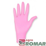 Rękawice nitrylowe pink M opakowanie 100 szt. Medasept