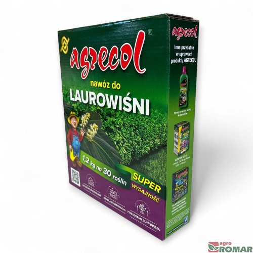 Nawóz do laurowiśni Agrecol 1,2 kg bok