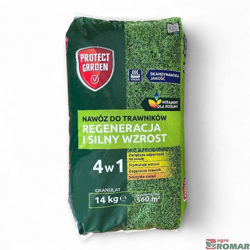 Nawóz do trawników Regeneracja i silny wzrost Protect Garden 14 kg