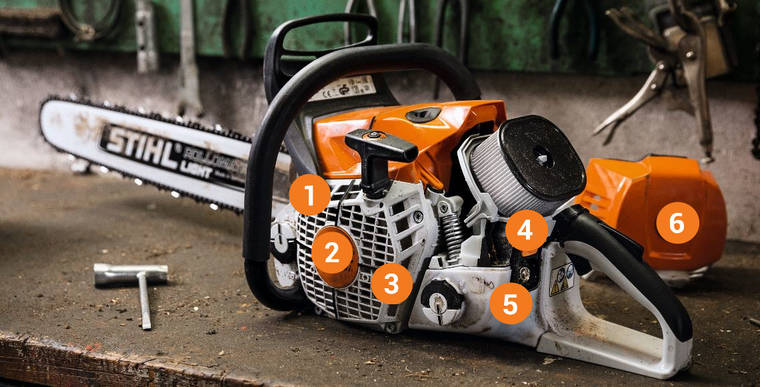 Układ wtrysku paliwa w pilarce STIHL MS500i
