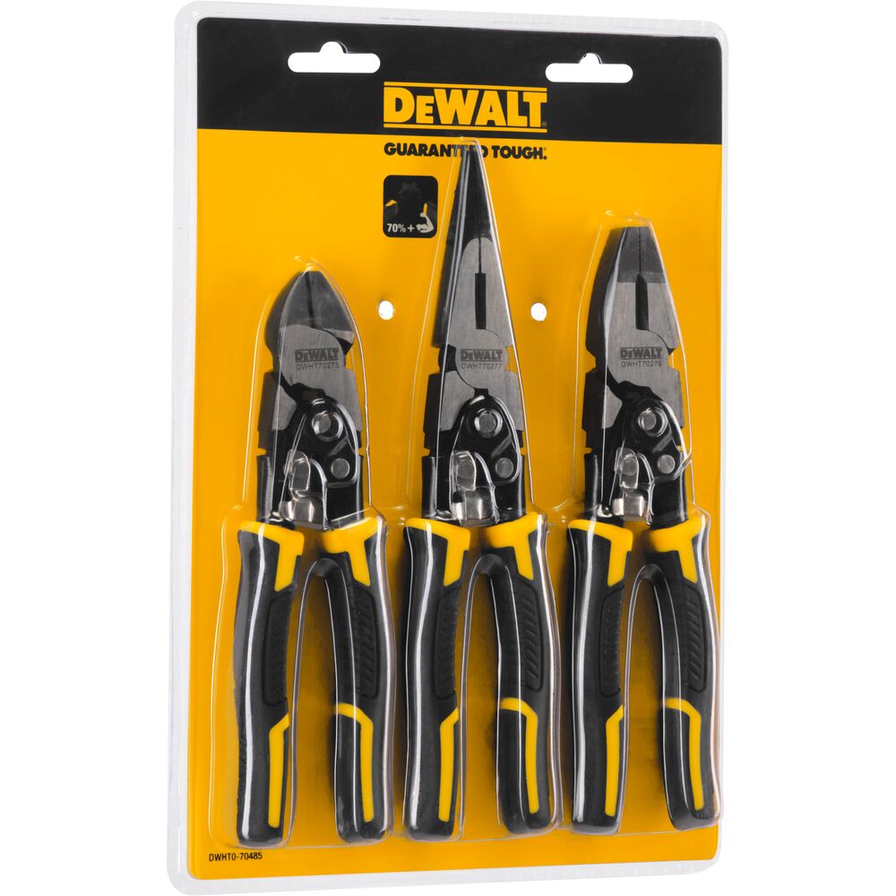 Zestaw szczypiec uniwersalnych DeWalt (3 elementy)