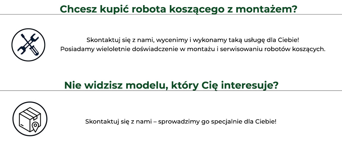 Montaż robota na miejscu, dostępność produktu