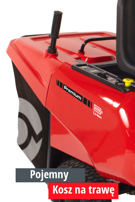 Pojemny kosz na trawę traktorka akumulatorowego Solo by AL-KO R 85.1 Li