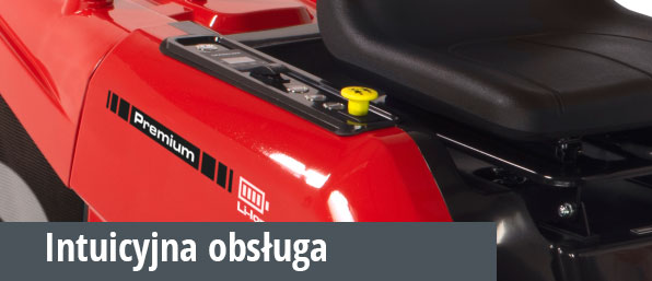 Intuicyjny panel obsługi Ridera akumulatorowego Solo by AL-KO R-85.Li