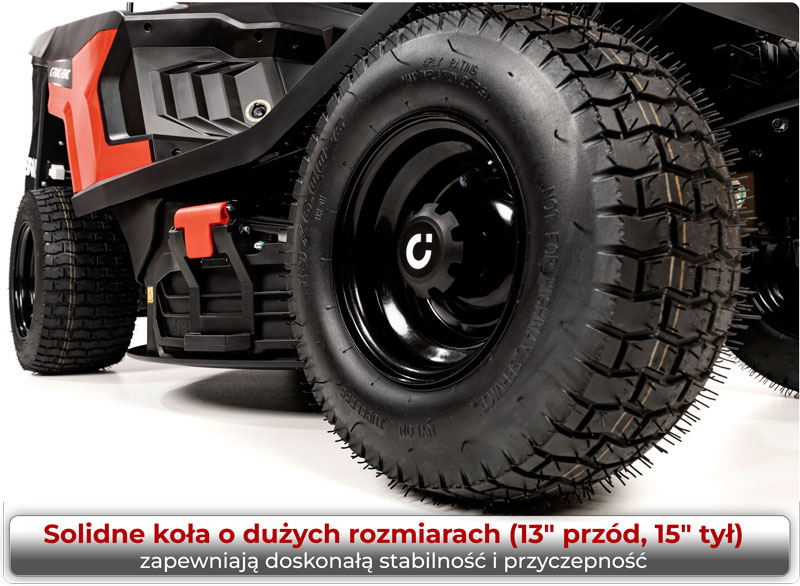 Koła w traktorku Cedrus C-TRAC-65MC